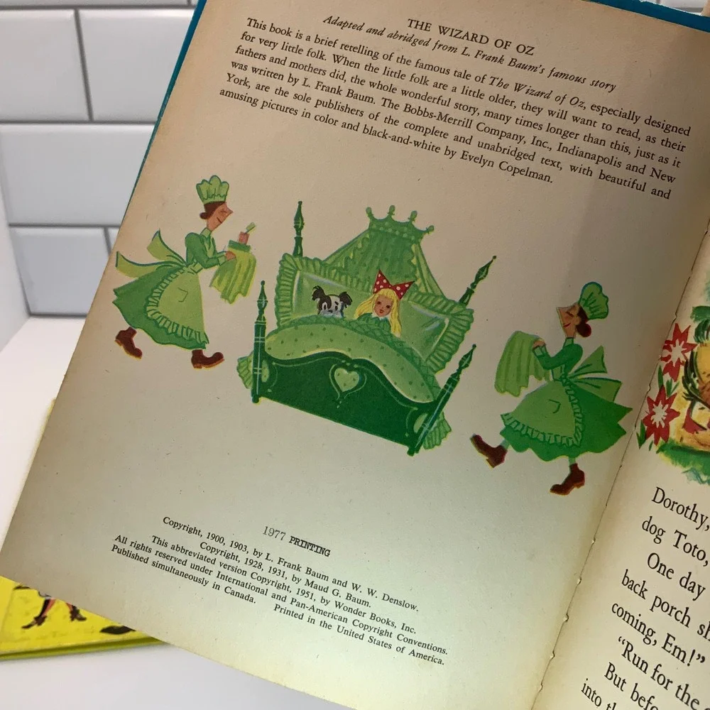 Vintage Wonder Books Lot Peter Pan Wizard of Oz Alice in Wonderland 1950s 1970s